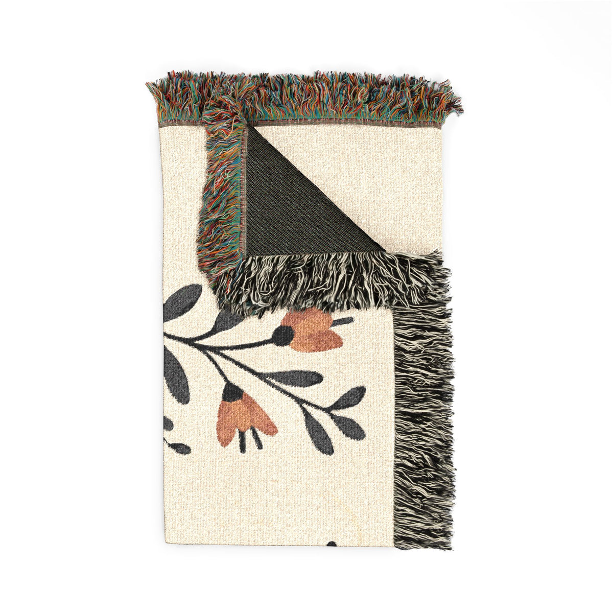 The Folk Art Pumpkin Woven Blanket