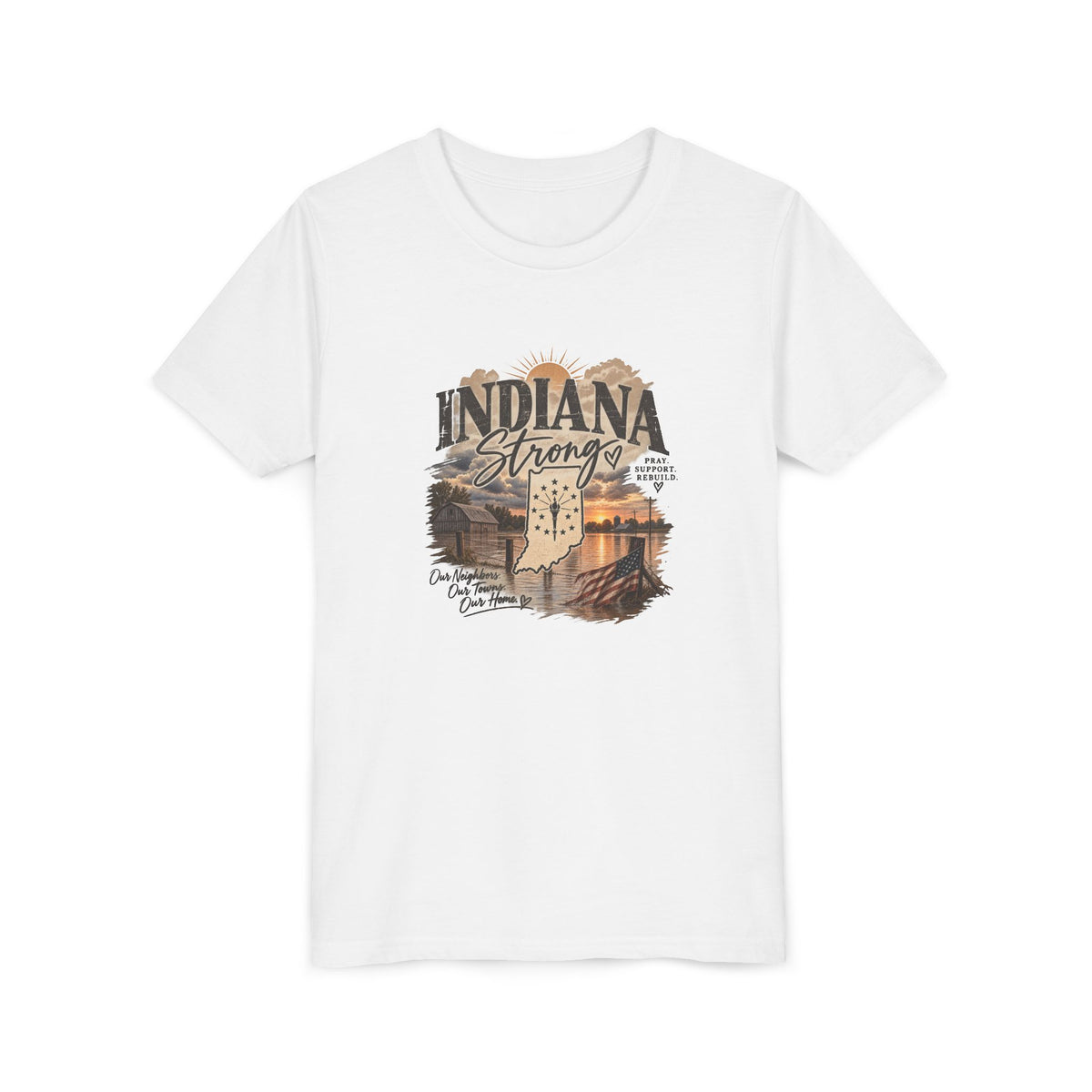 Indiana Strong Sunset Youth Tee