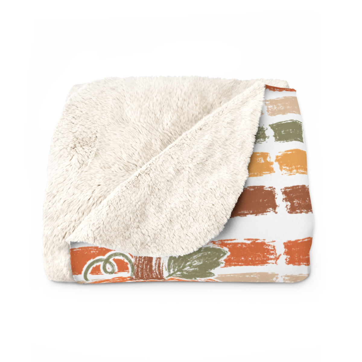 The Cozy Pumpkin Patch Sherpa Blanket