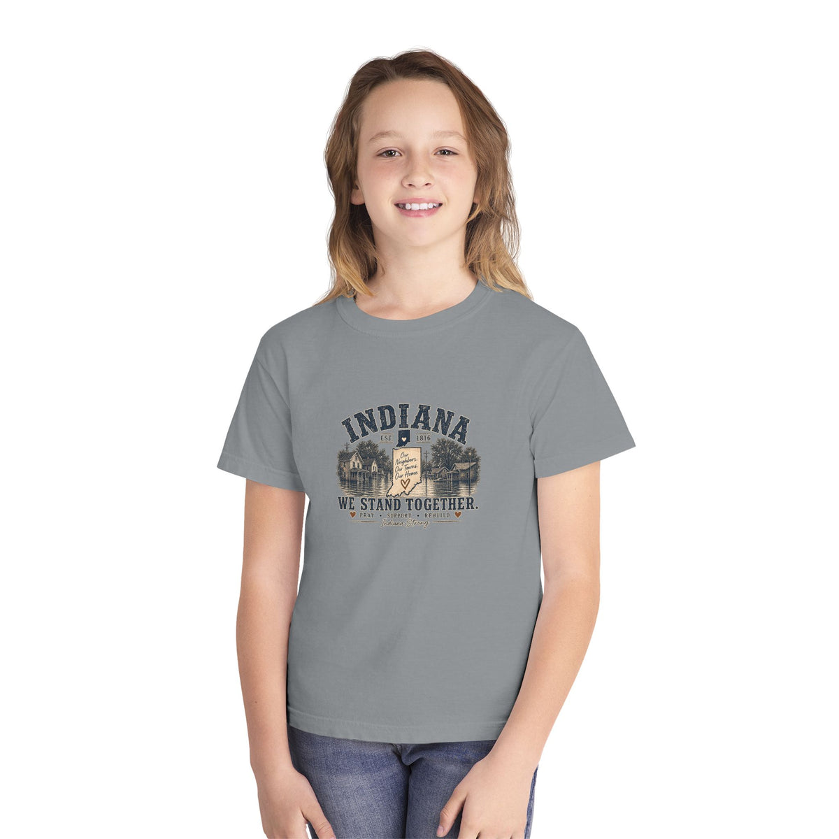 Indiana Vintage Crest Youth Tee