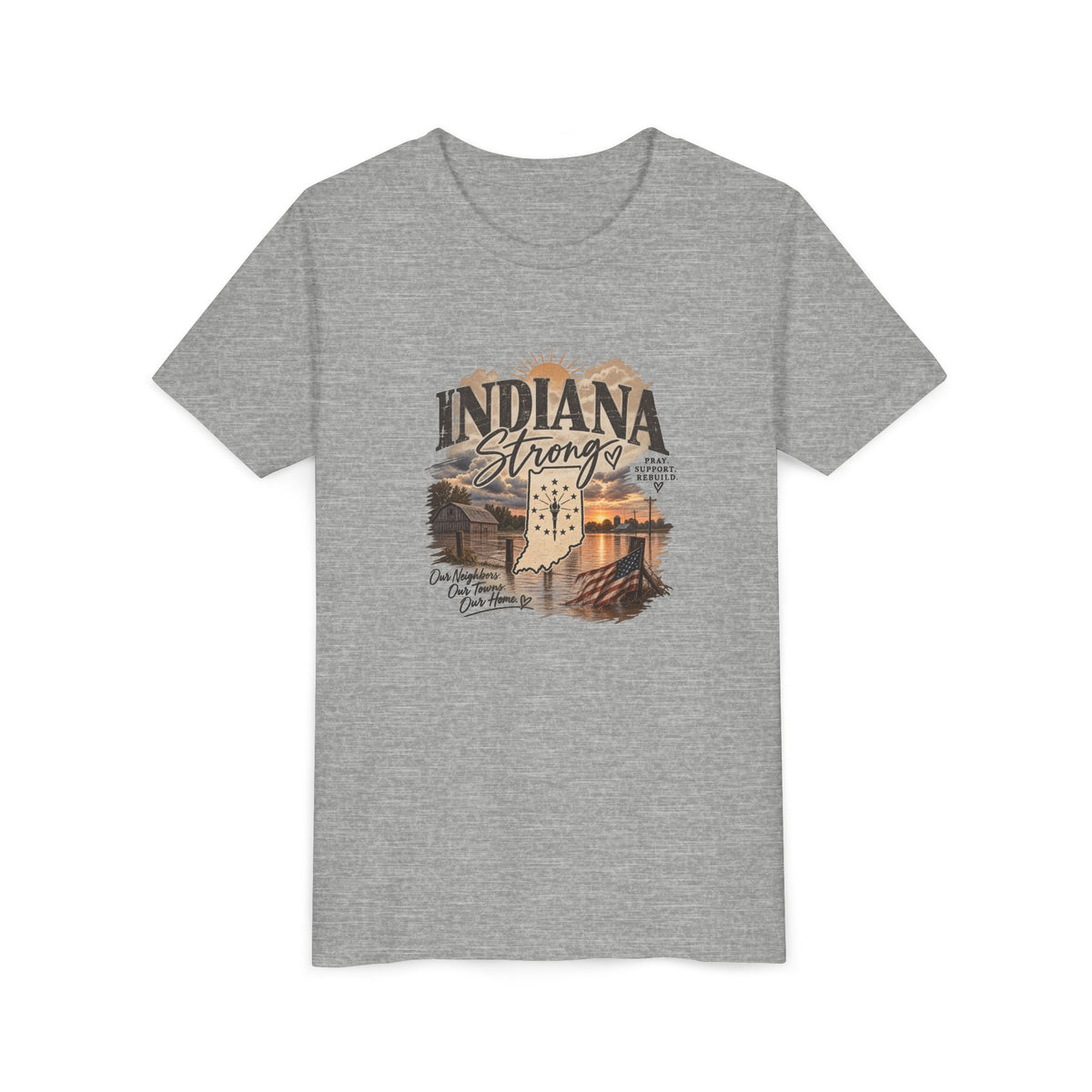 Indiana Strong Sunset Youth Tee