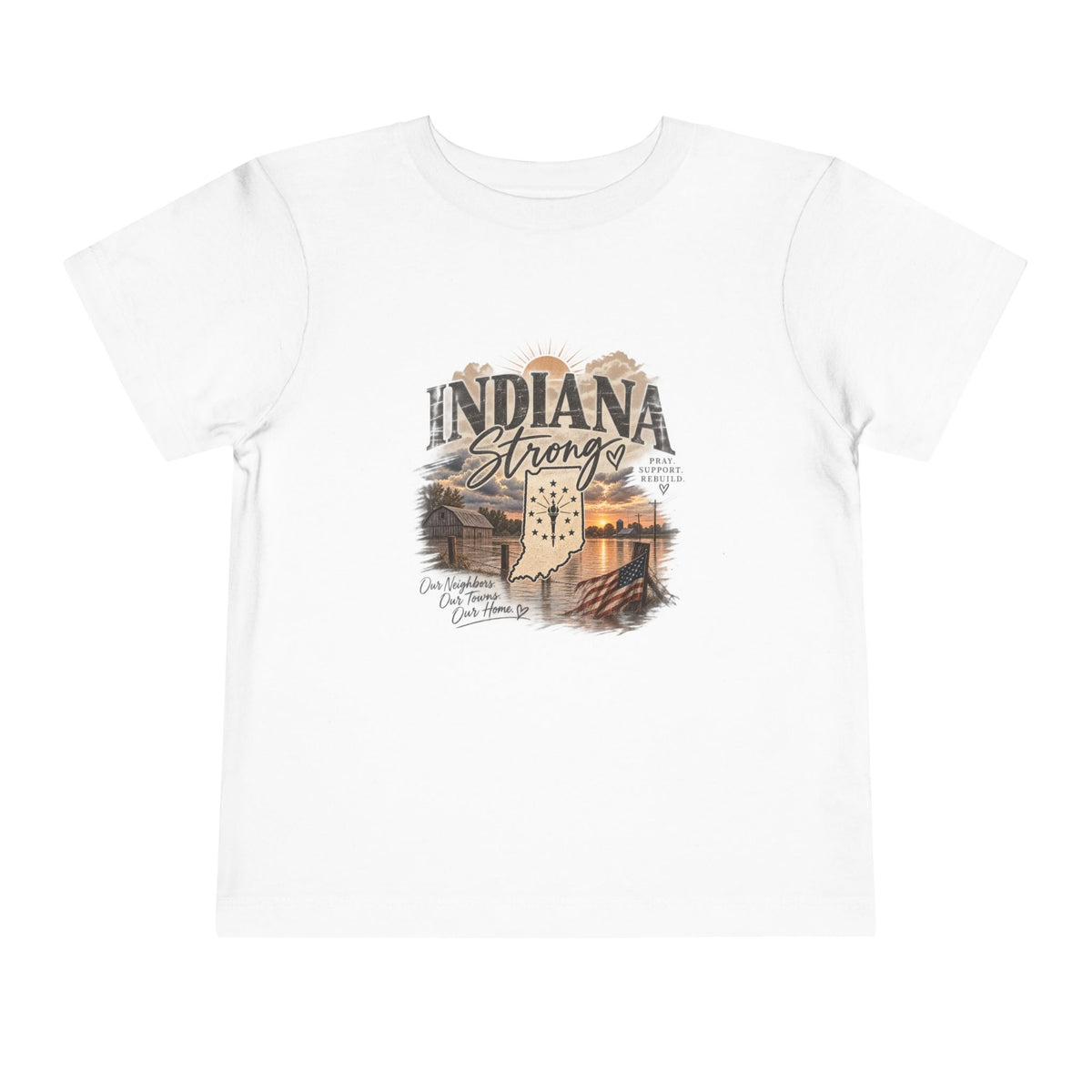 Indiana Strong Sunset Toddler Tee