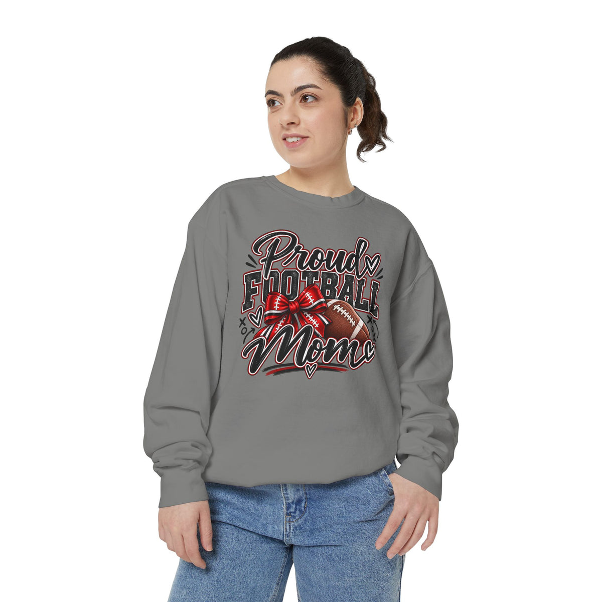 Proud Football Mom Personalized Crewneck
