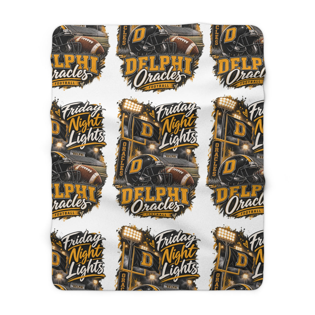 Delphi Oracles Friday Night Lights Sherpa Blanket