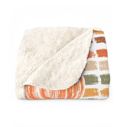 The Cozy Pumpkin Patch Sherpa Blanket