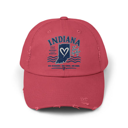 Indiana Heart Vintage Distressed Cap