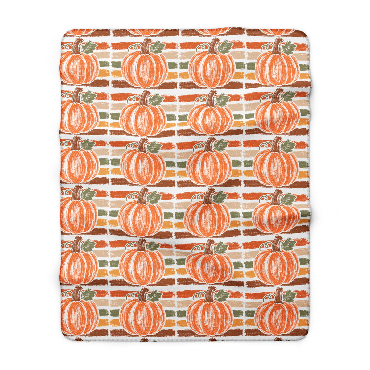 The Cozy Pumpkin Patch Sherpa Blanket