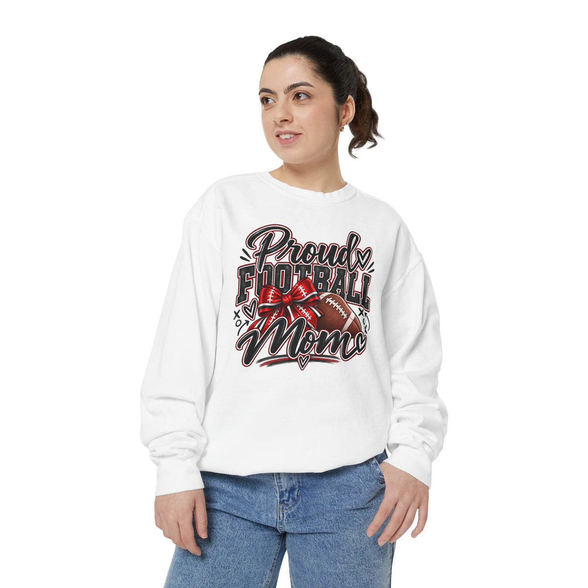 Proud Football Mom Personalized Crewneck
