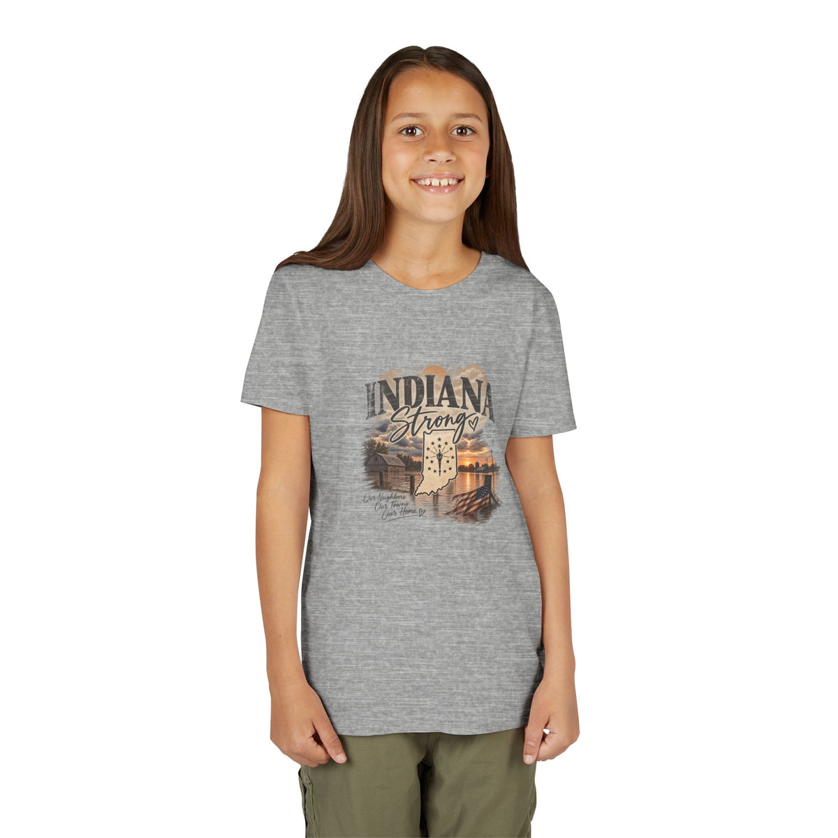 Indiana Strong Sunset Youth Tee