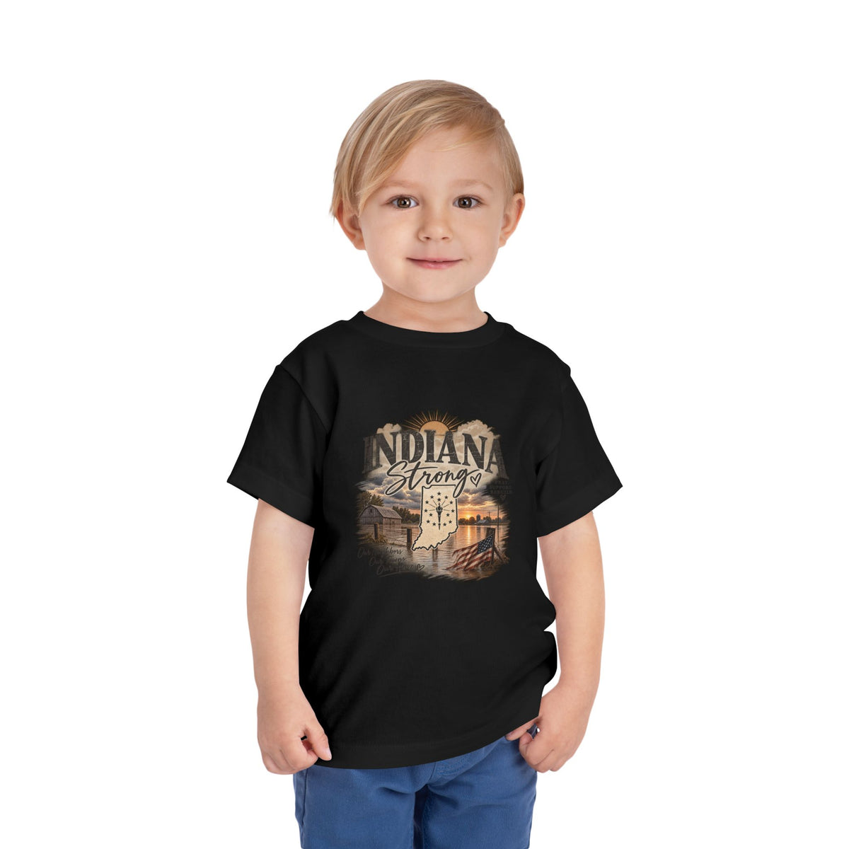 Indiana Strong Sunset Toddler Tee