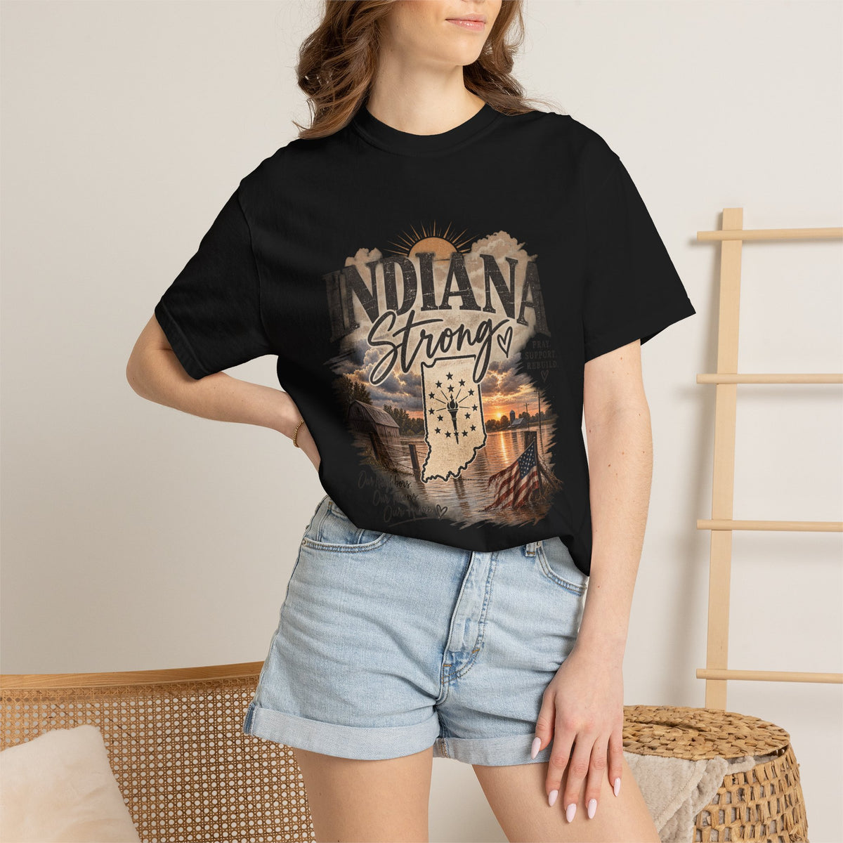 Indiana Strong Sunset Tee