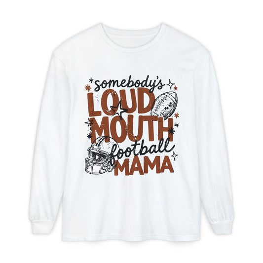 Somebody's Loud Mouth Football Mama Long Sleeve