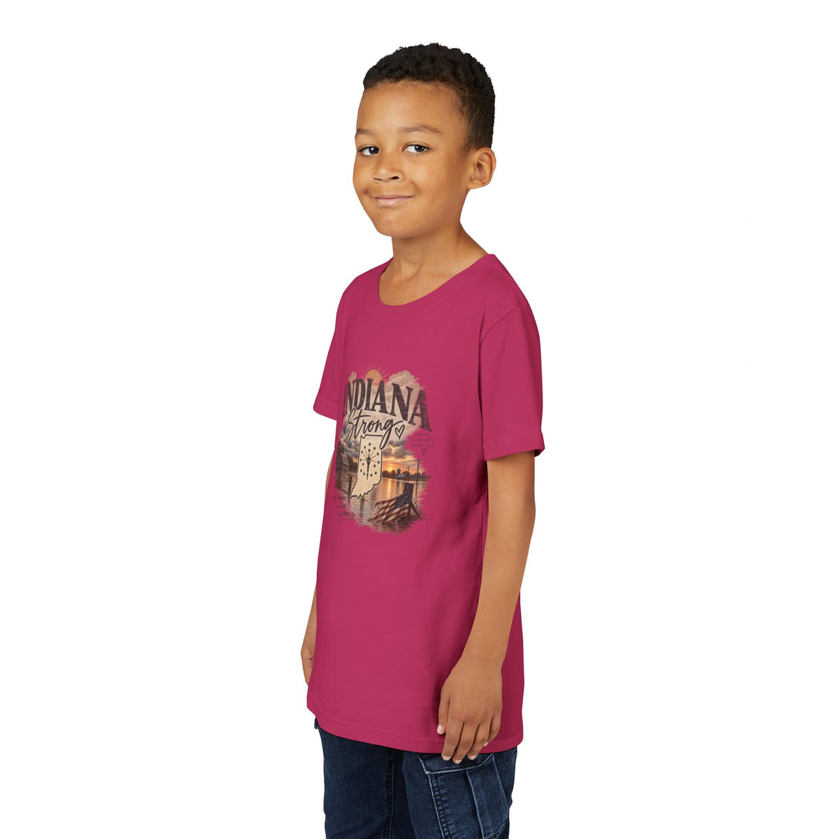 Indiana Strong Sunset Youth Tee