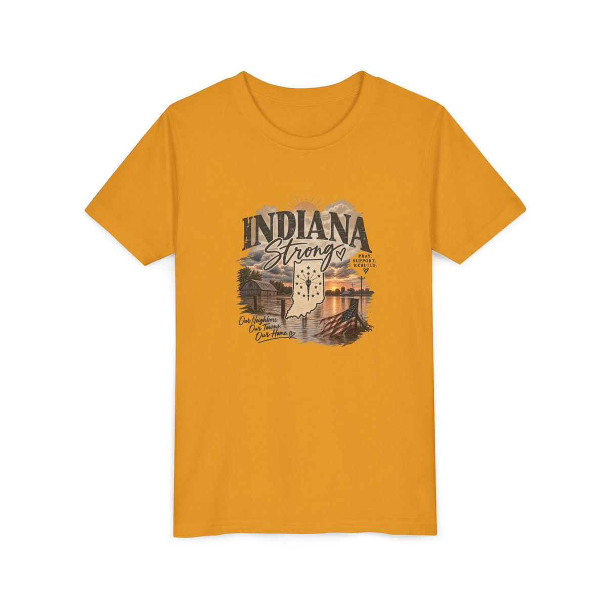Indiana Strong Sunset Youth Tee