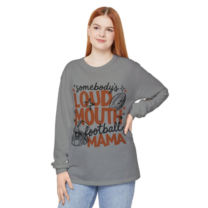 Somebody's Loud Mouth Football Mama Long Sleeve