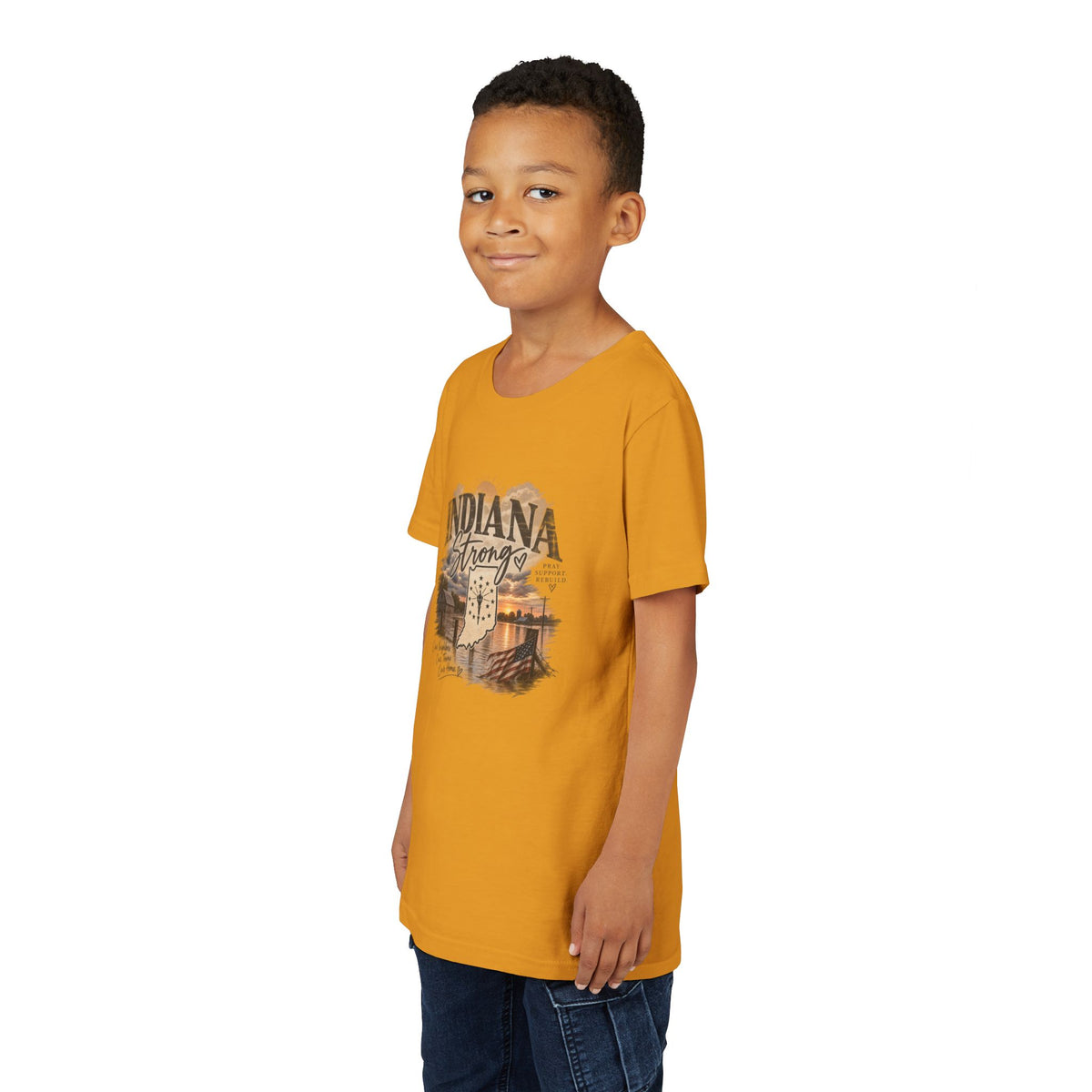 Indiana Strong Sunset Youth Tee