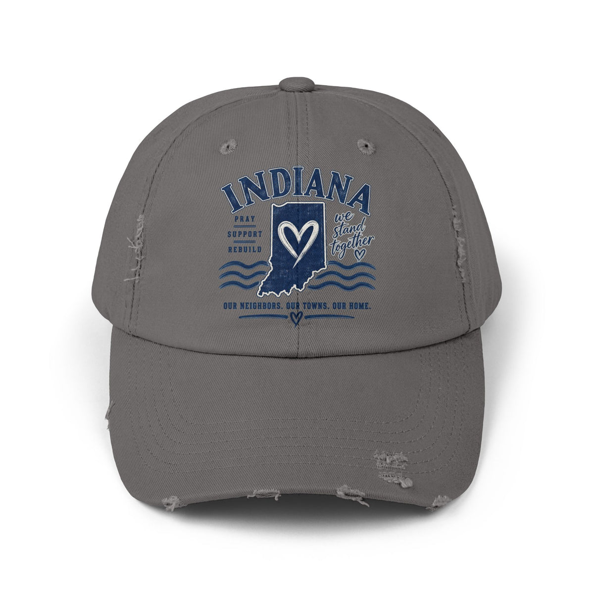 Indiana Heart Vintage Distressed Cap