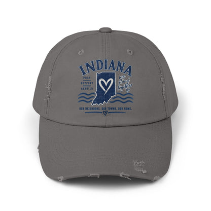 Indiana Heart Vintage Distressed Cap