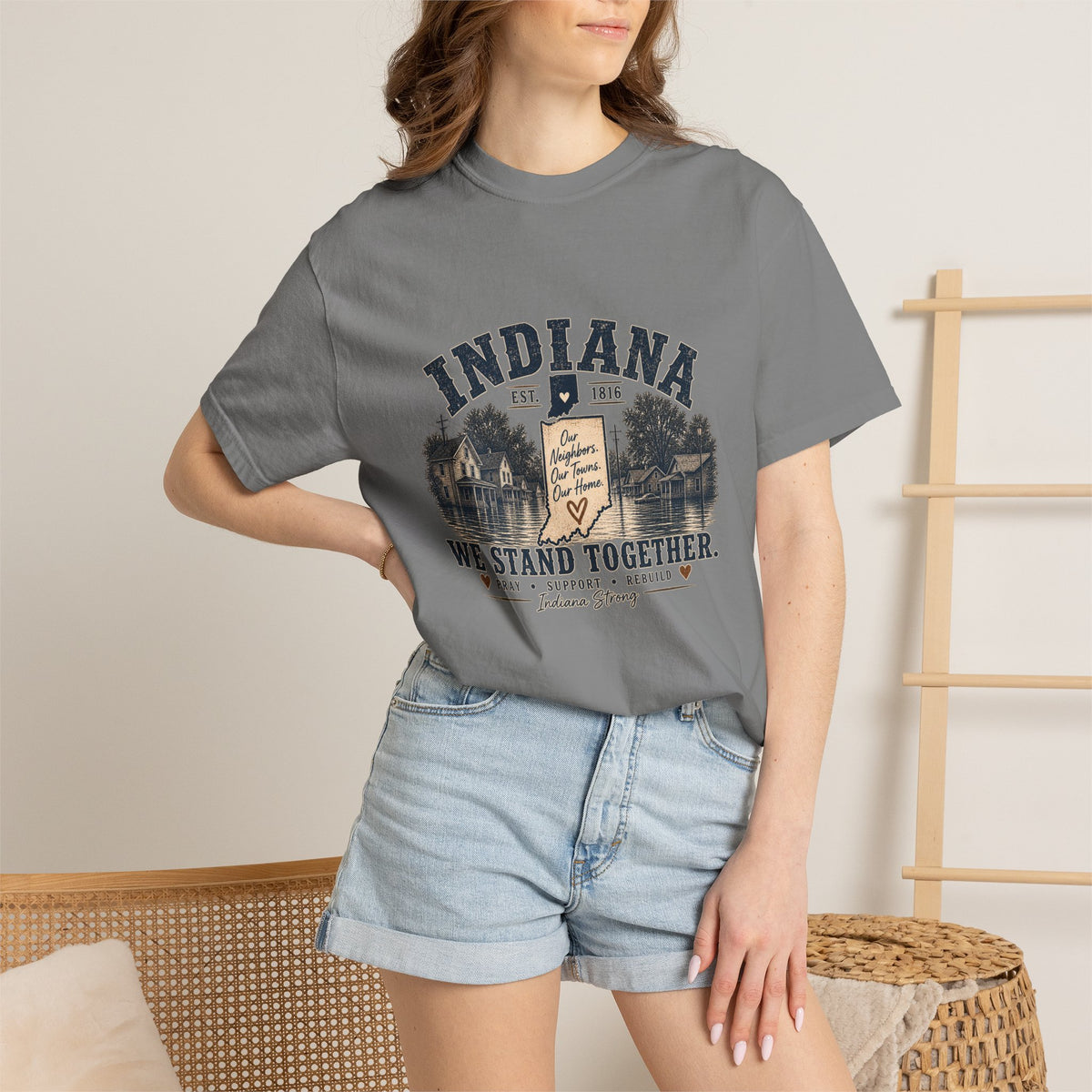 Indiana Vintage Crest Tee