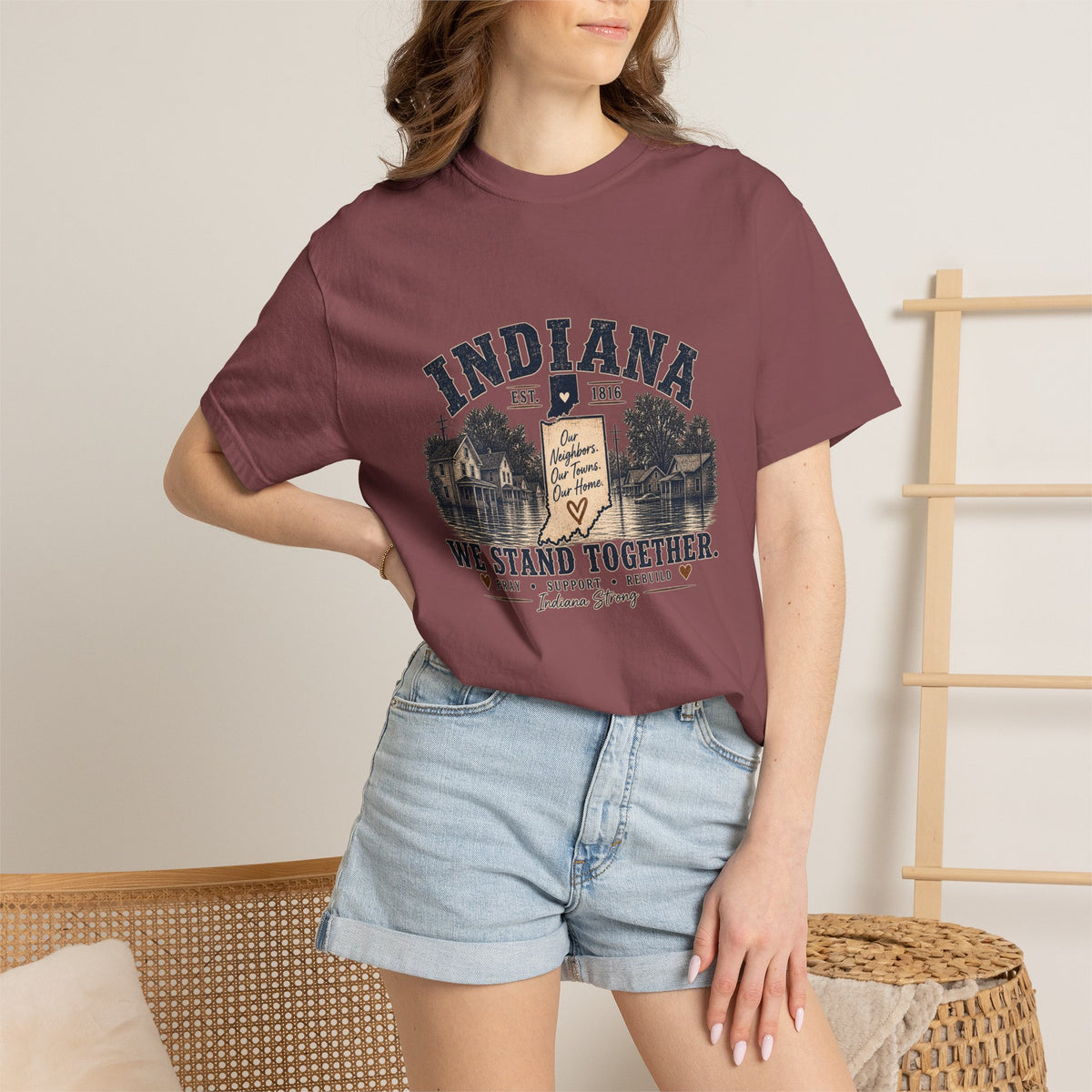 Indiana Vintage Crest Tee