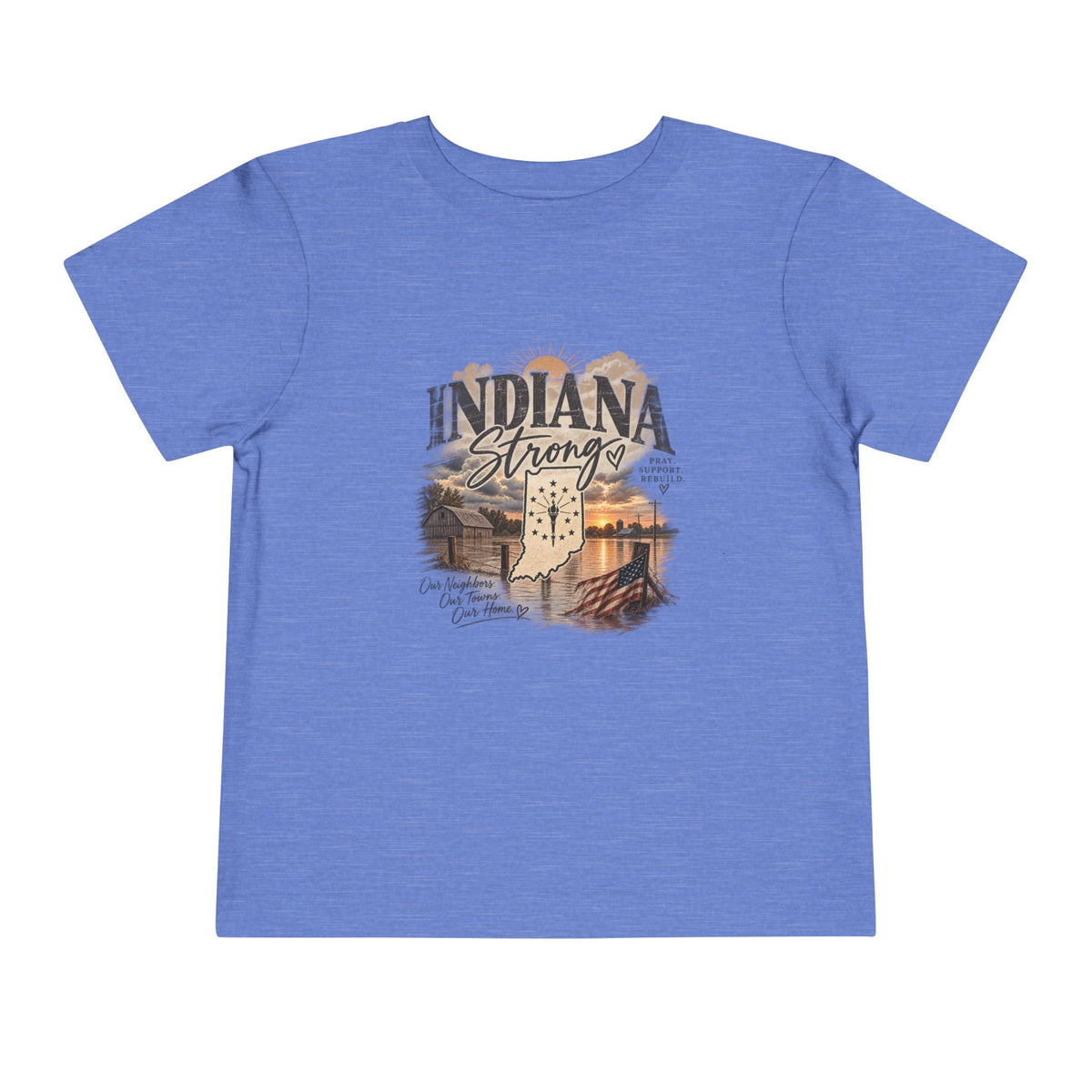 Indiana Strong Sunset Toddler Tee
