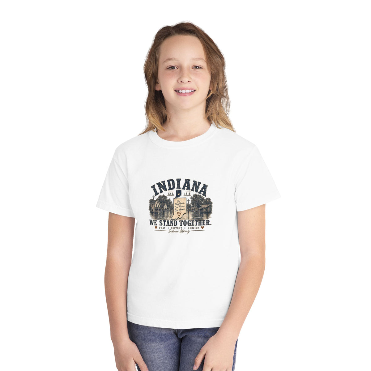 Indiana Vintage Crest Youth Tee