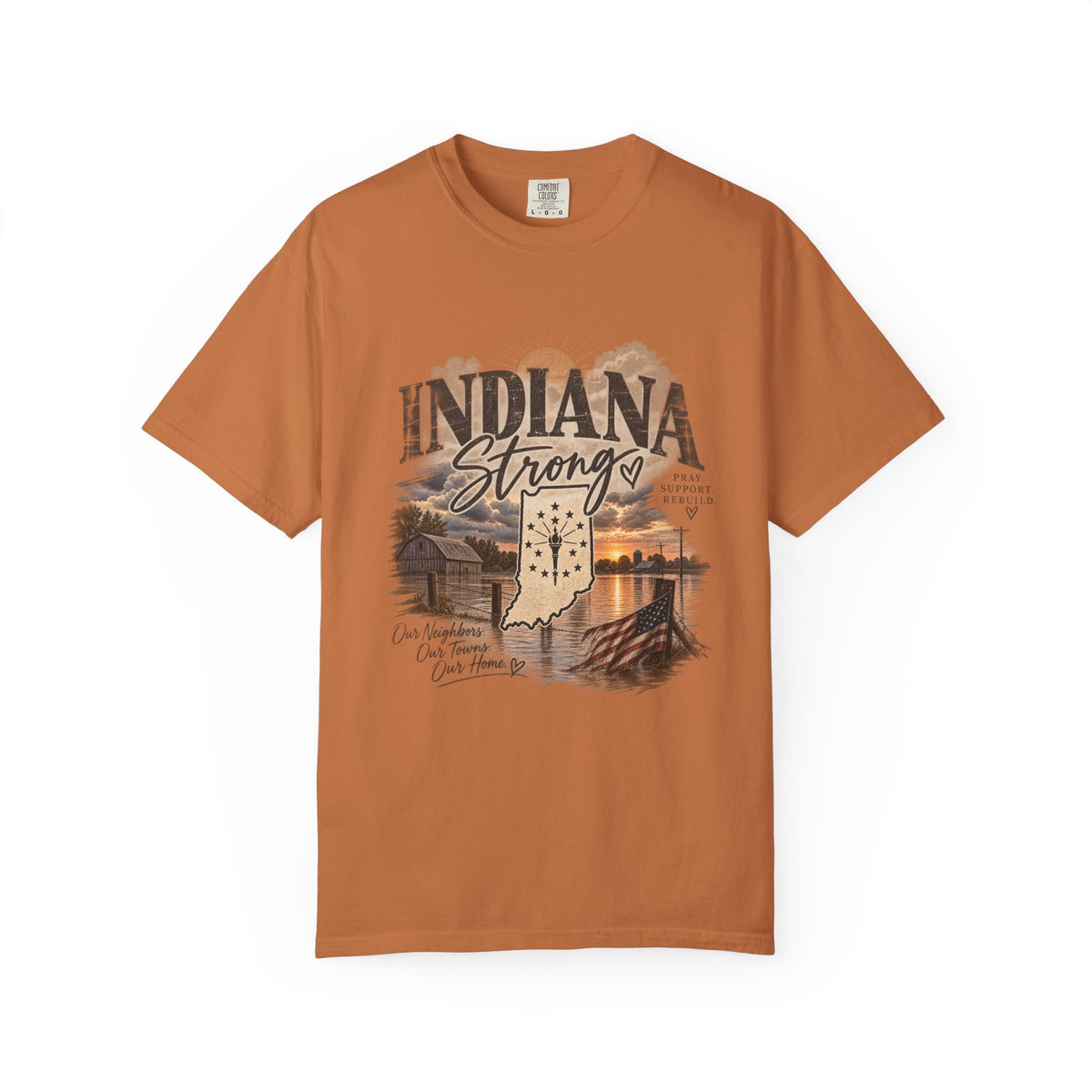 Indiana Strong Sunset Tee