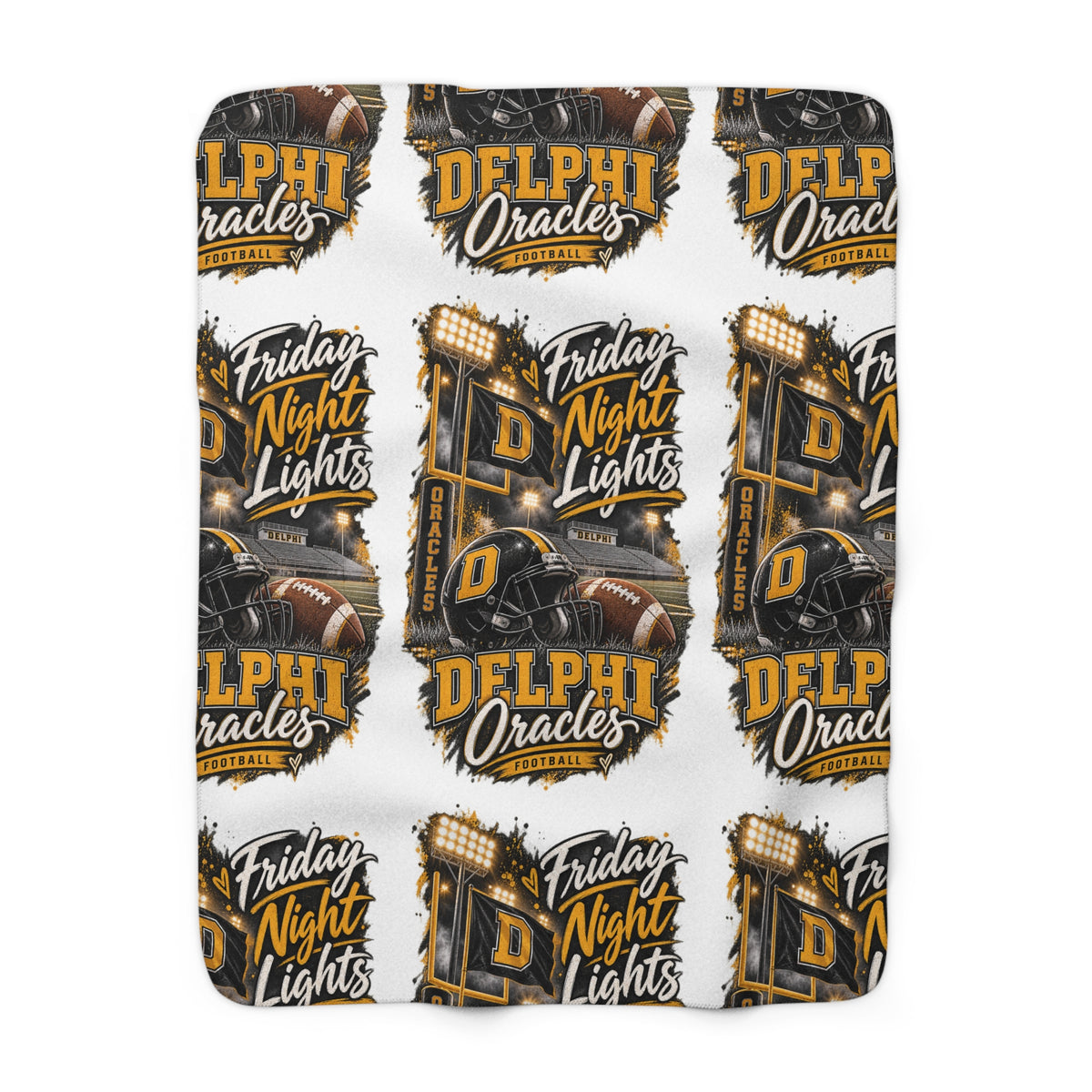 Delphi Oracles Friday Night Lights Sherpa Blanket