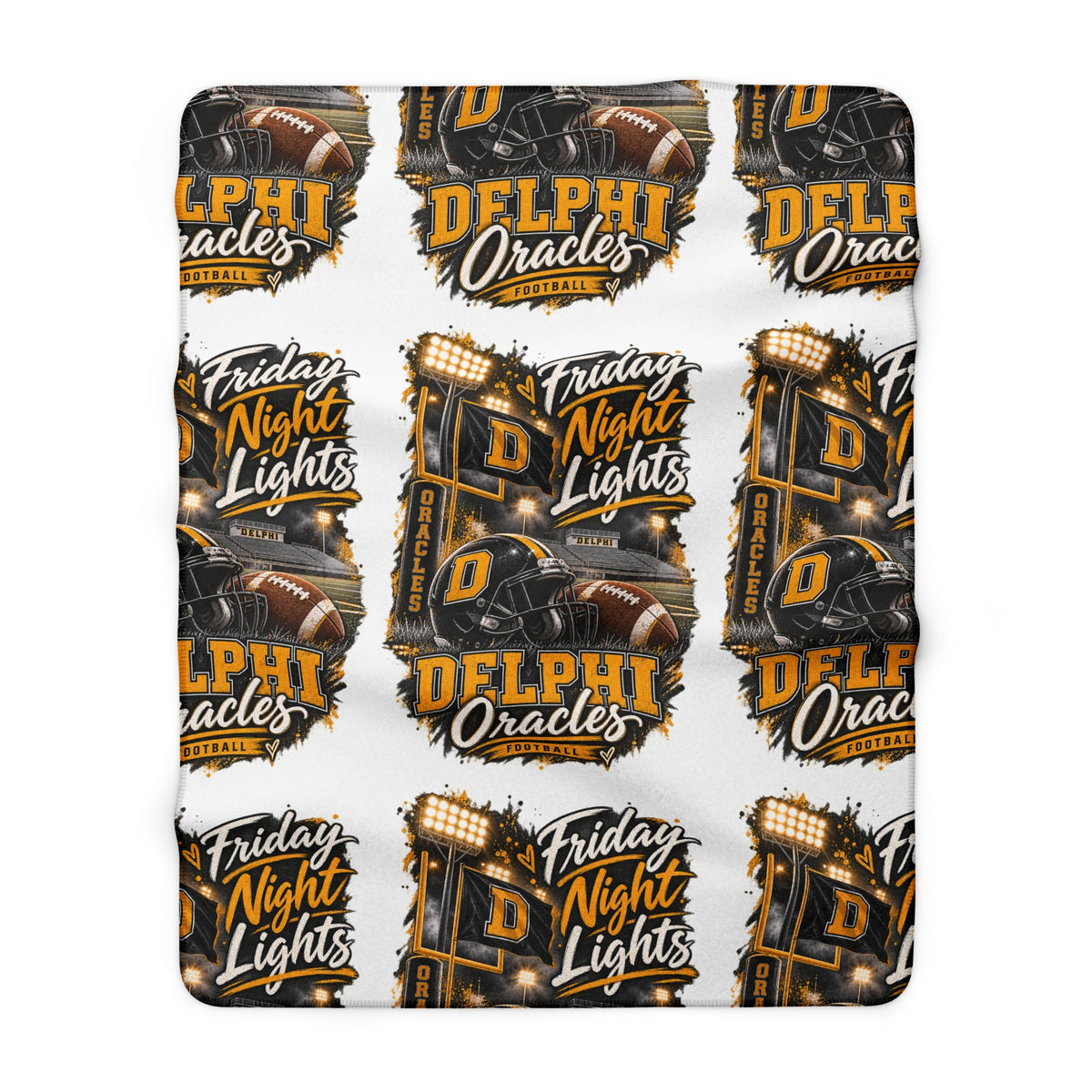 Delphi Oracles Friday Night Lights Sherpa Blanket