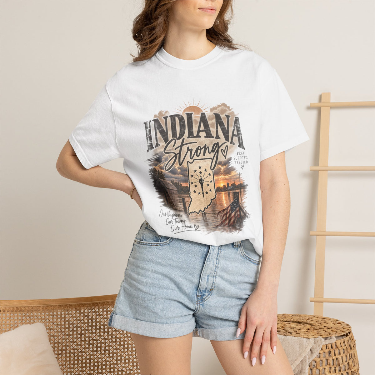 Indiana Strong Sunset Tee