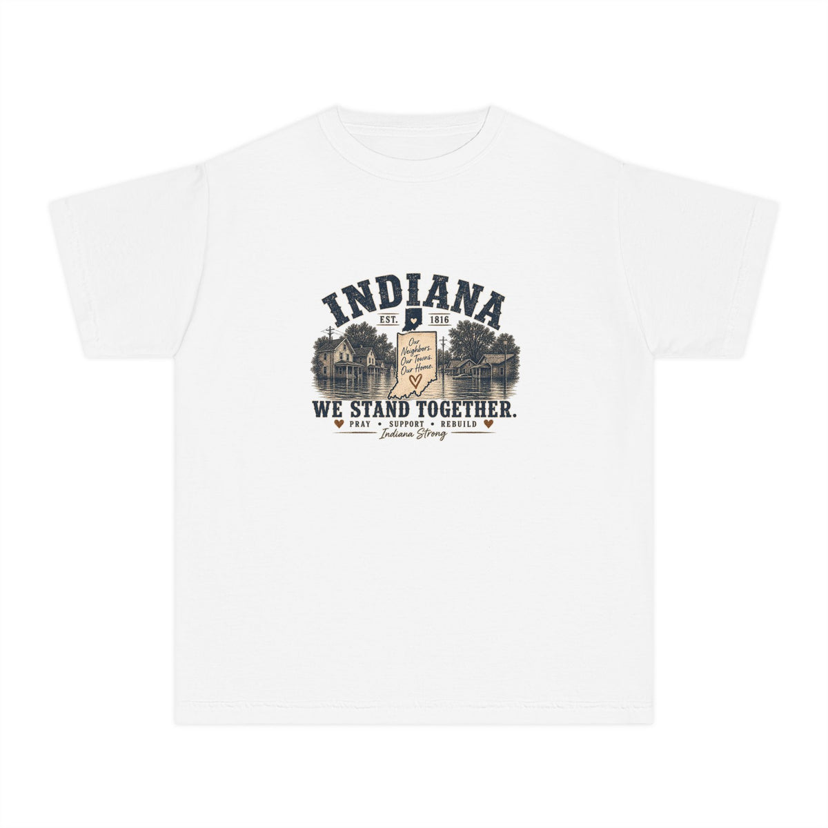 Indiana Vintage Crest Youth Tee