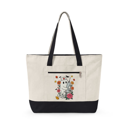 The Ghost & Roses Canvas Tote