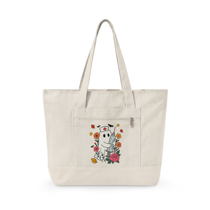 The Ghost & Roses Canvas Tote