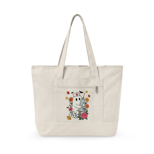 The Ghost & Roses Canvas Tote