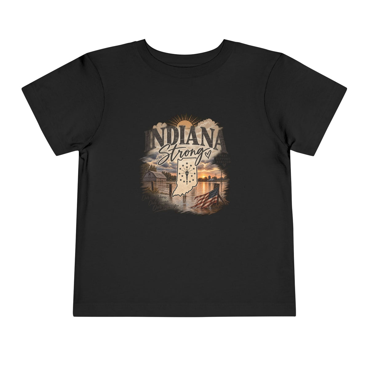 Indiana Strong Sunset Toddler Tee